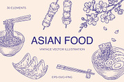 Ramen & Sushi Illustration Kit, a Food Illustration by Chaka_32 (Thumbnail 1 of 5)