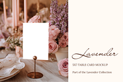 Lavender 5x7 Table Card Mockup, a Product Mockup by Serenefeeling (Thumbnail 1 of 6)