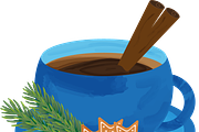Watercolor Christmas Coffee, a Food Illustration by JYa_Design (Thumbnail 1 of 3)