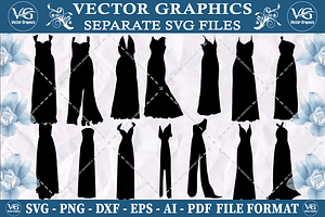 Wedding Dress  svg design bundle
