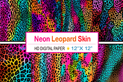 Neon Leopard Skin, a Pattern Graphic by Printable Treasure (Thumbnail 1 of 7)