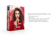 Red Smoke Photoshop Overlays, a Plug-in Add-On by FixThePhoto (Thumbnail 2 of 34)