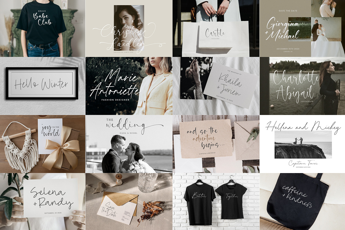 100 Elegant Handwritten Font Bundle, a Handwritten Font by Timurtype (Photo 7 of 10)