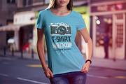T-Shirt Mock-Up Set, a Shirt Mockup by PuneDesign (Thumbnail 5 of 6)