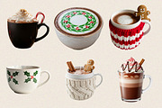 Cute Christmas Hot Cocoa Cup Clipart, an Illustration by SVGArt (Thumbnail 7 of 8)