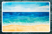 Seascapes 2. Watercolor set., an Illustration by AlexGreenArt (Thumbnail 7 of 9)