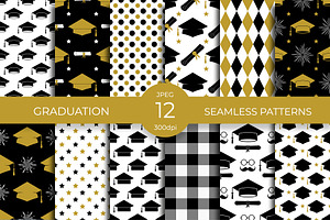 Graduation Seamless Pattern Set