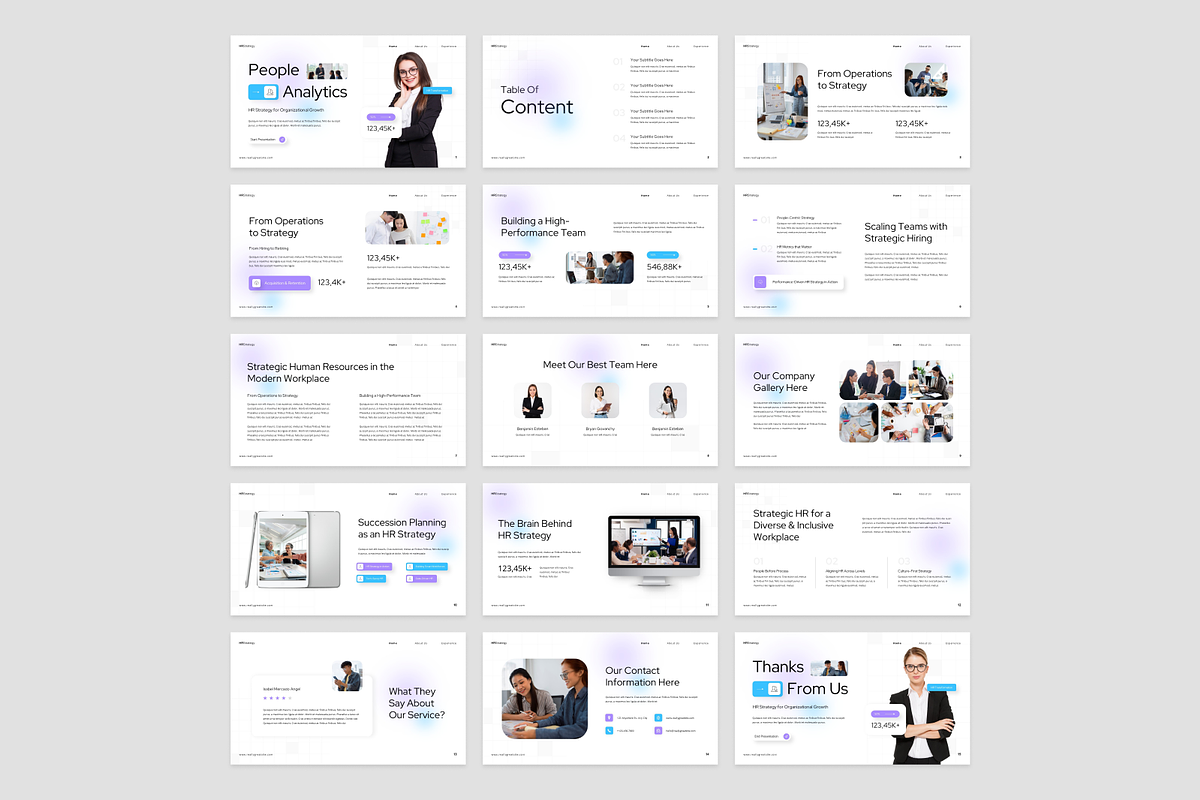 HR Strategy Presentation, a Presentation Template by Annora Studio (Photo 3 of 7)