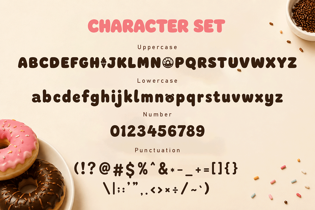 Mochi Pop - Sweet Display Font, a Handwritten Font by overlaytemplates (Photo 4 of 5)