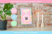 Pastel WiFi QR Code Sign, a Stationery Template by SunshineStudioBoutique (Thumbnail 9 of 10)