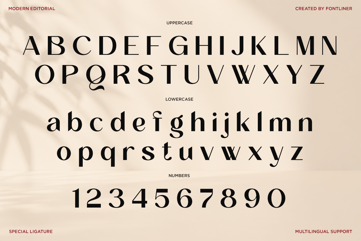 Amoora - Stylish Ligature Serif Font, a Sans Serif Font by Font Liner (Photo 9 of 10)