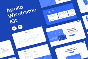 Apollo Wireframe UI Kit, an UI Kit Template by Lumina_ui_ux202