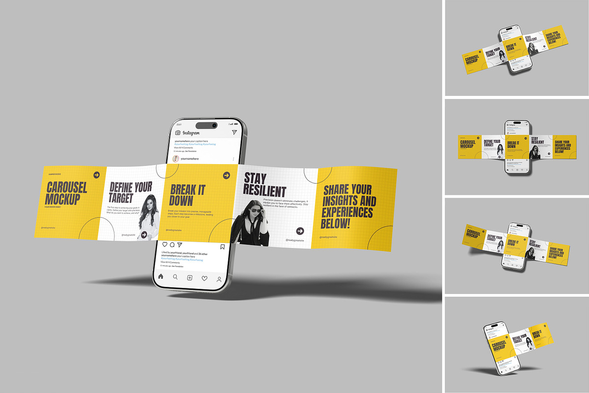 Carousel Mockup, a Device Mockup by mahremdesign (Photo 1 of 6)