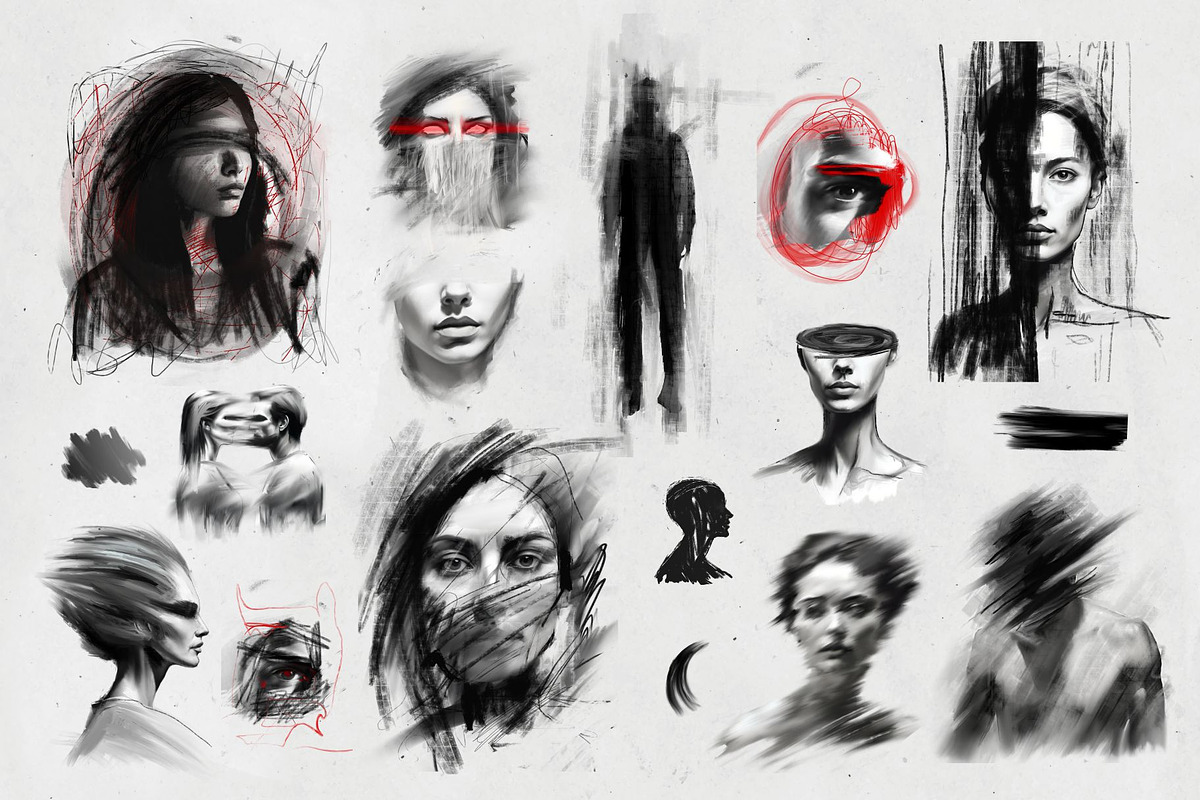 Drawing art: strokes, scribble, line, an Object Graphic by YuHusar (Photo 7 of 16)