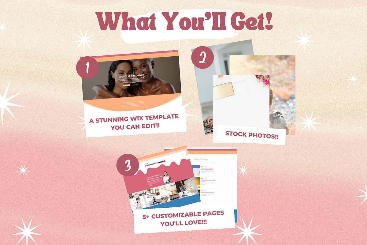 Soft Colors Website for Wix, a Landing Page Template by Parrot Designs (Photo 2 of 4)
