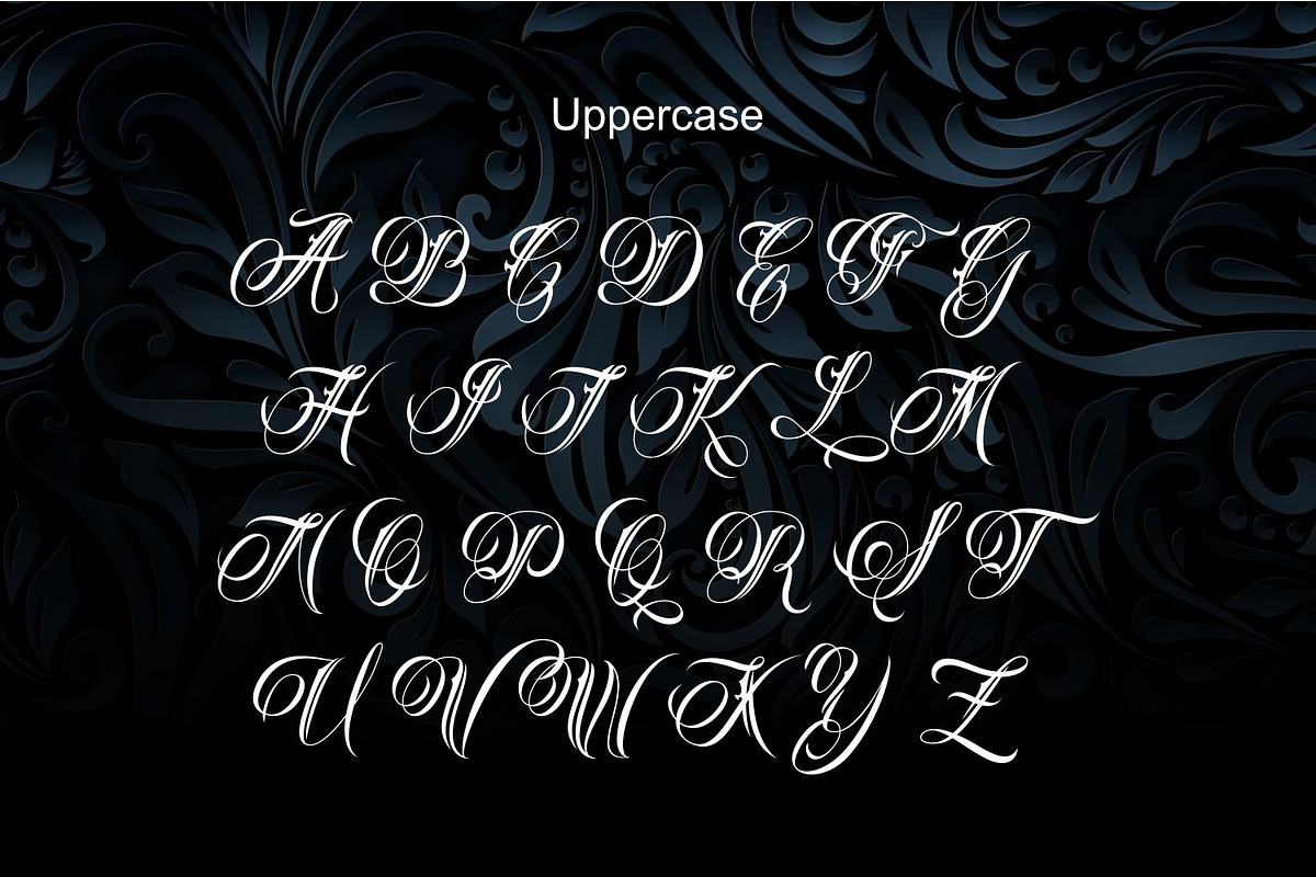 Faithless Edgy Tattoo Font, a Script Font by WhymoreArt (Photo 10 of 12)