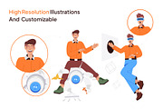 Technology Illustration Set, a Technology Illustration by Vectors Market (Thumbnail 3 of 5)