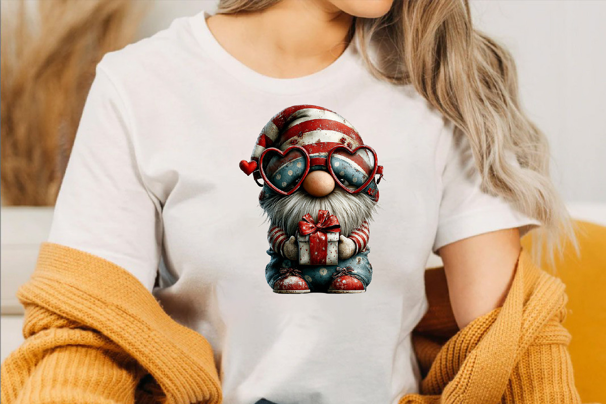Whimsical Valentine Gnome Clipart, an Illustration by SVGArt (Photo 3 of 7)