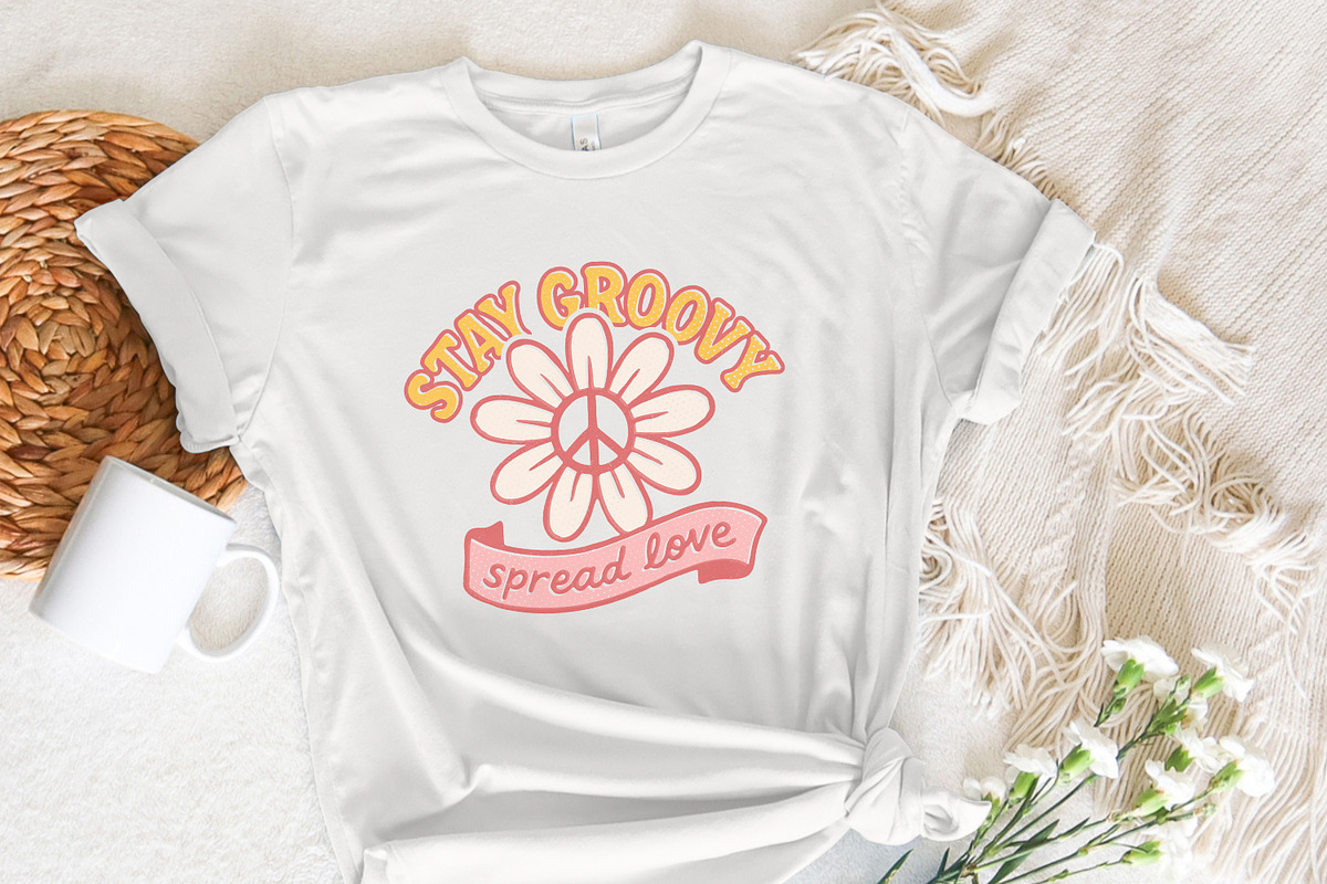 Stay Groovy Spread Love PNG, Retro, an Illustration by SharpMarketplace (Photo 7 of 9)