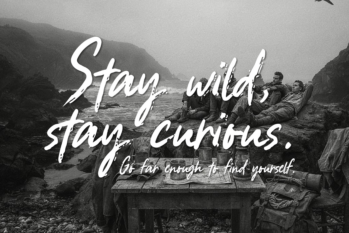 Strange Weather - Adventure font, a Handwritten Font by HypeWorksCo (Photo 6 of 15)
