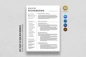 Canva Minimal Resume Template