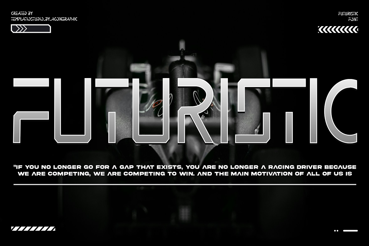 Midelton Futuristic Display Typeface, a Sans Serif Font by Templatiostudio (Photo 5 of 12)