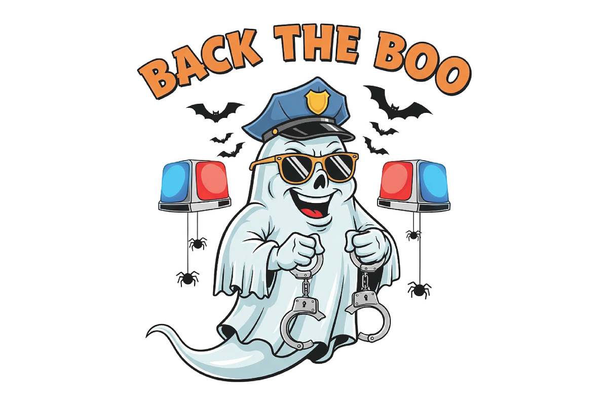 Back The Boo Ghost PNG, an Illustration by CraftArtStudio (Photo 1 of 4)