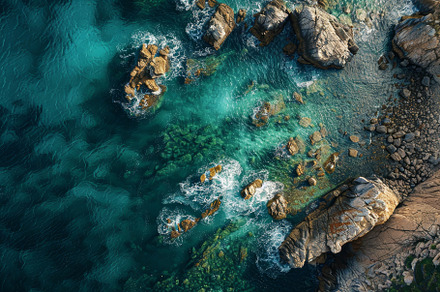 The mesmerizing interplay of turquoi, a Photo by Tanuart