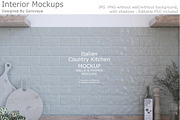 Interior Mockup, Italian Kitchen, a Product Mockup by Designed By Gorovaya (Thumbnail 1 of 8)