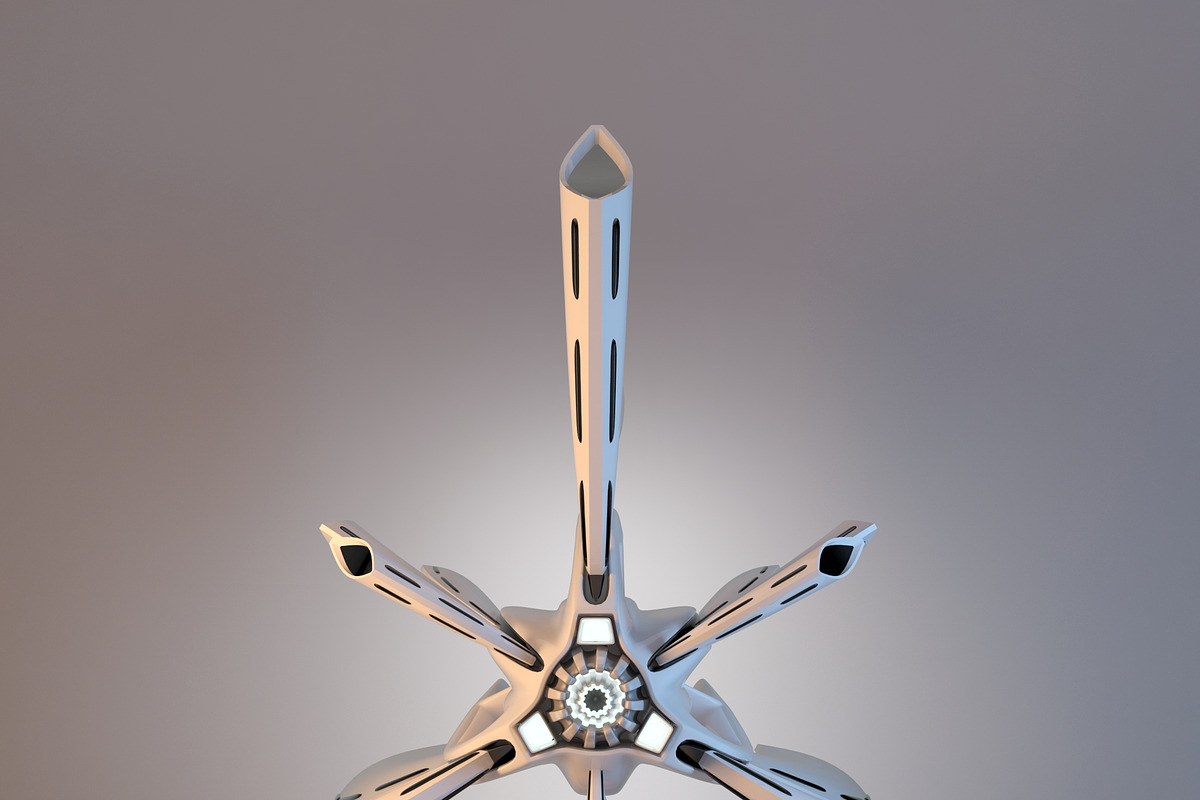 Concept of Spaceship Crow, a Cars & Vehicle 3D Model by 3D Models by Obshansky (Photo 3 of 15)