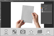 Hands Holding Portrait Poster PSD, an Advertising Mockup by Bruno's Shop (Thumbnail 2 of 3)