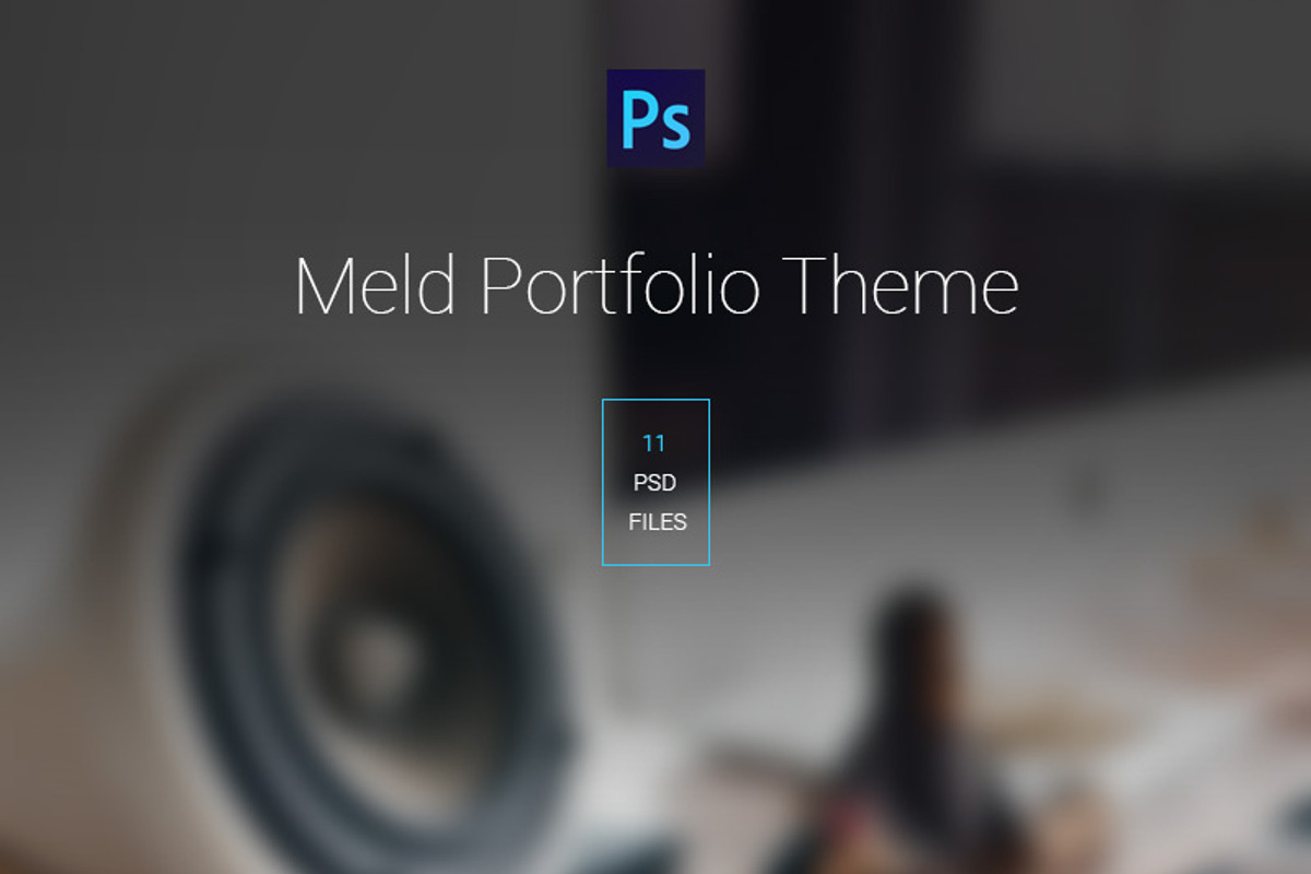 Meld Portfolio PSD Template, a Websites & App Template by emagweb (Photo 1 of 5)