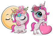 Cute Unicorn Set, an Animal Illustration by Regina Art (Reginast777) (Thumbnail 2 of 3)