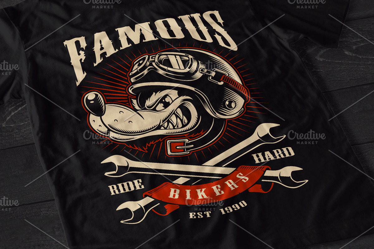 Wolf biker, an Education Illustration by Harry Kasyanov (Photo 2 of 3)
