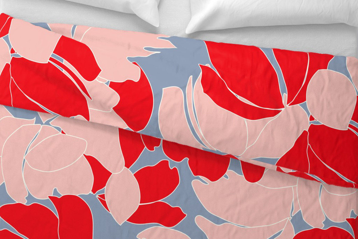 Vibrant bold blooms silhouette, a Pattern Graphic by Cotton Melon pattern Shop (Photo 4 of 5)