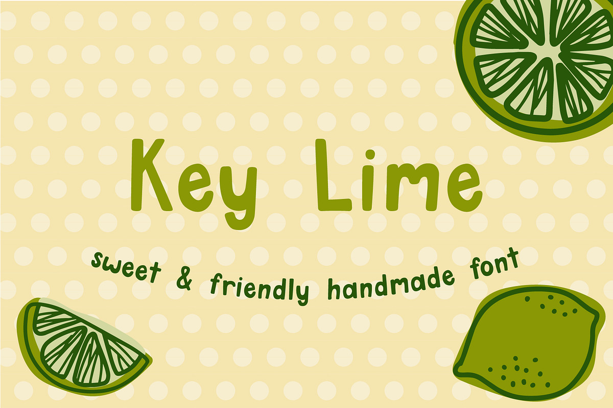 Key Lime Sweet Sans Serif Font, a Font by Kellie Jayne Studio (Photo 1 of 6)
