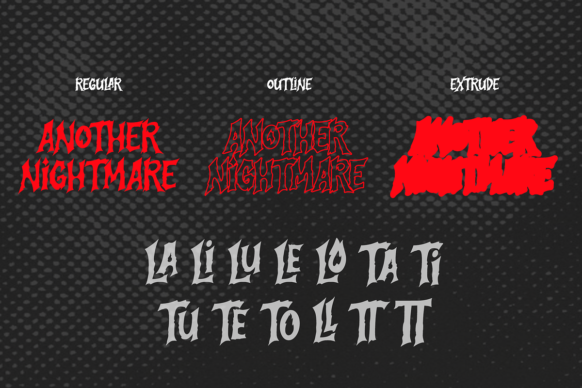 Another Nightmare, a Font by agnyhasyastudio (Photo 12 of 12)