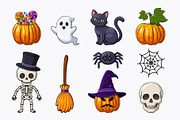 Halloween Clipart Vector (45), a Seasonal Illustration by Iryna Denysova (Thumbnail 2 of 7)