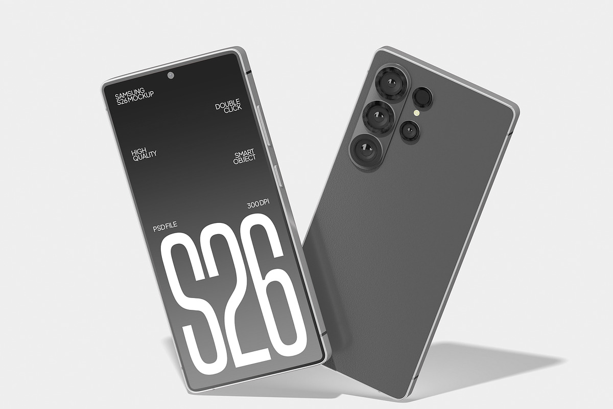 Samsung S26 Mockup, an Android Mockup by Unerispace (Photo 5 of 5)