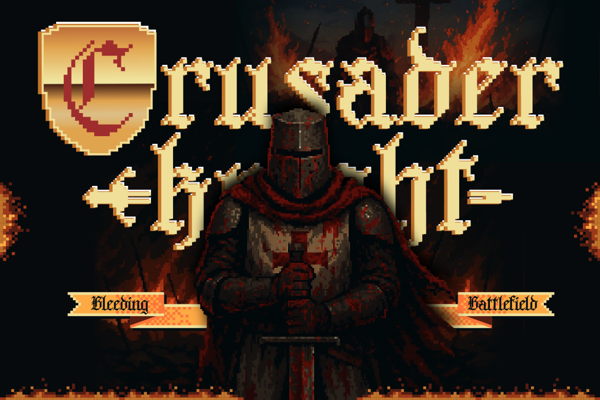 Valmeria - Medival Pixel, a Serif Font by Burntilldead (Photo 3 of 12)