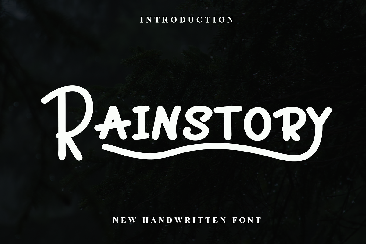 Rainstory, a Handwritten Font by FreshTypeINK (Photo 1 of 8)