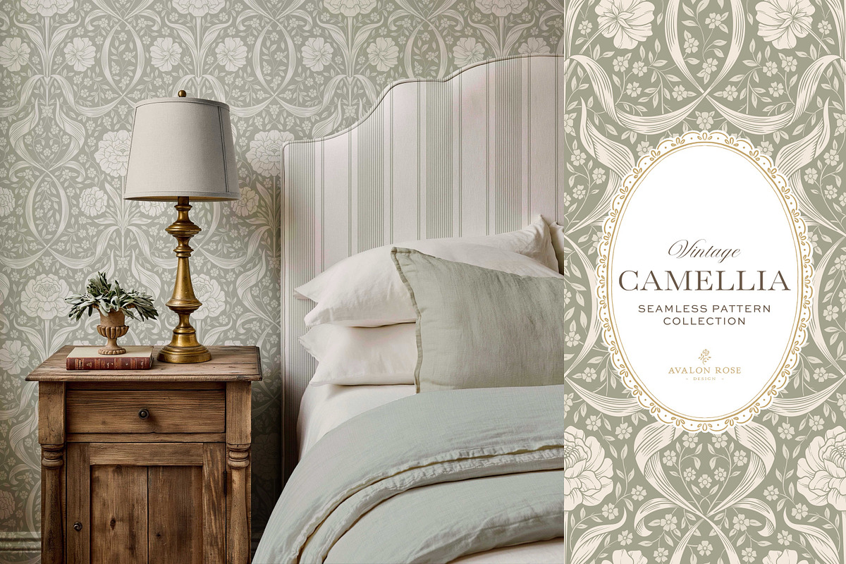 Arts & Crafts Floral Pattern Sage, a Pattern Graphic by Eclectic Anthology (Photo 10 of 10)