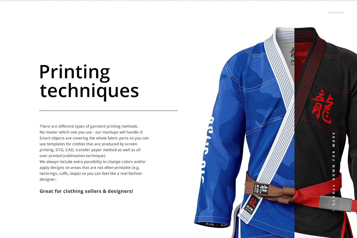 Brazilian Jiu Jitsu GI Mockup, a Bottom Mockup by creatsy5 (Photo 3 of 7)