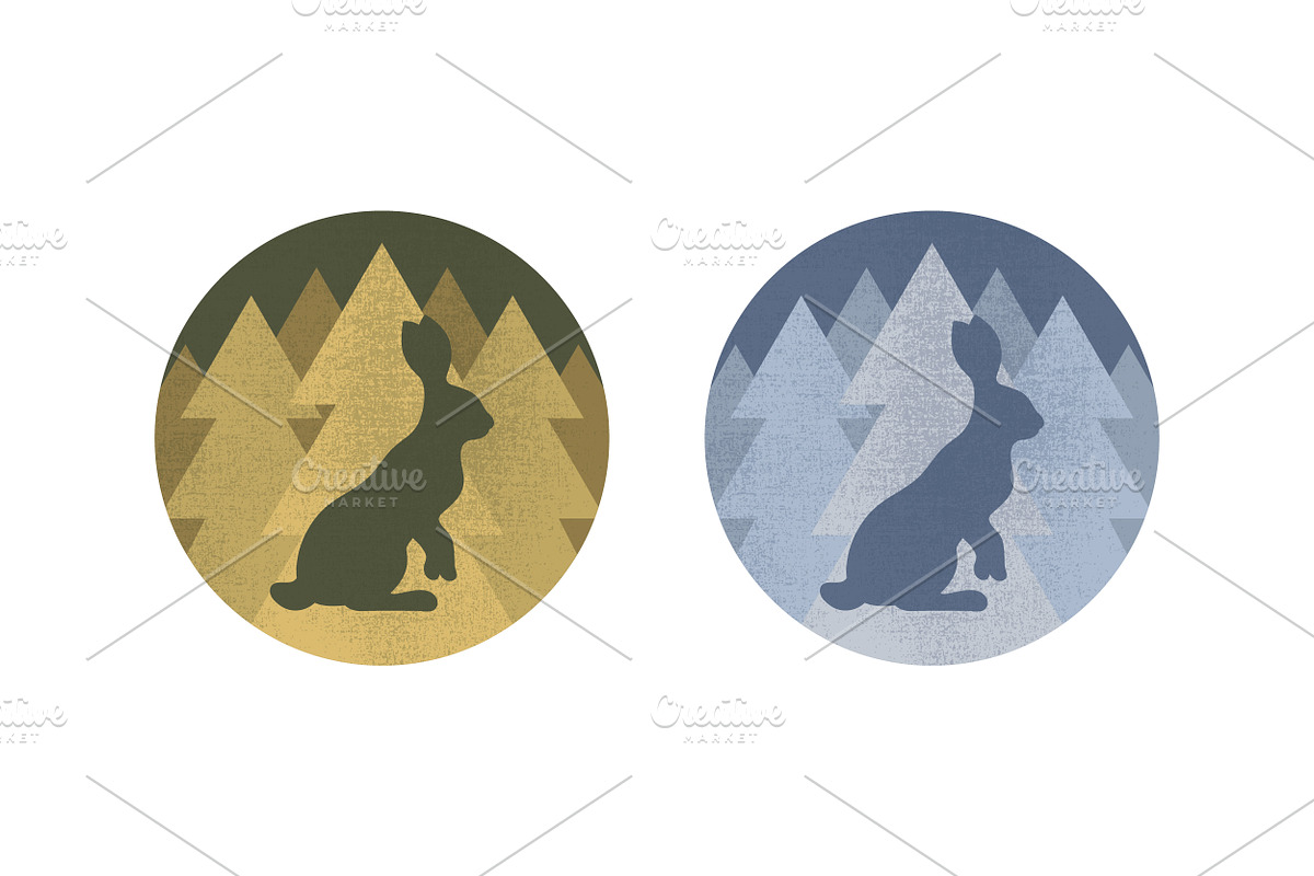 Forest Animals Emblem Collection, an Animal Illustration by PsychocheArt (Photo 8 of 9)