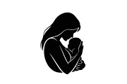 50 Mother and Baby Love Silhouette S, an Illustration by Designs_River (Thumbnail 22 of 51)