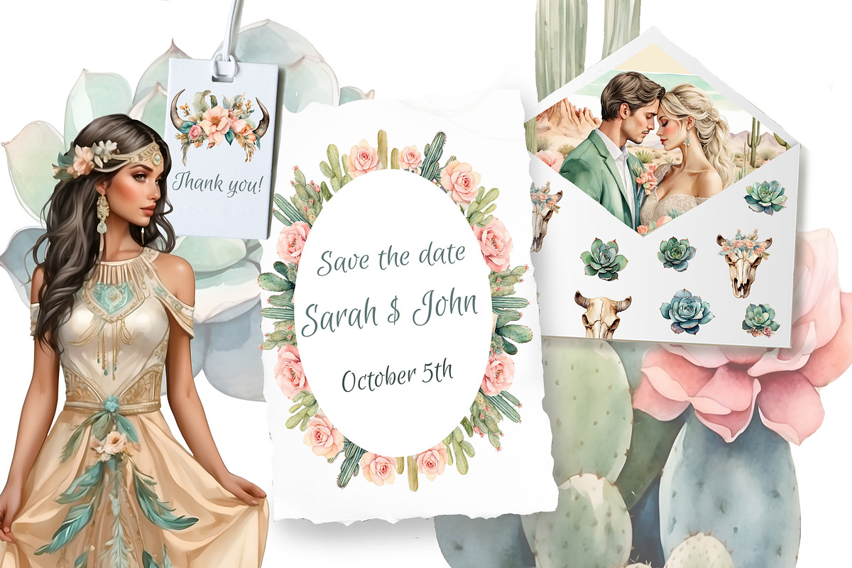 Southwestern wedding design elements, an Object Graphic by Mrs.Swan_Design (Photo 7 of 10)