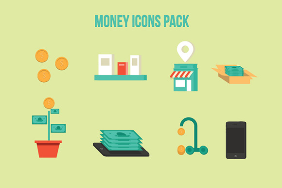 8 Money Icons Pack