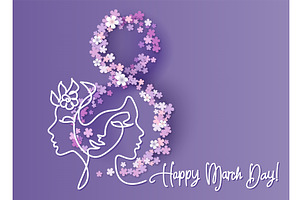 Happy 8 March Womens Day Card