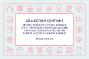 Sport Line Icons, an Outline Icon by Made by Made (Thumbnail 2 of 7)