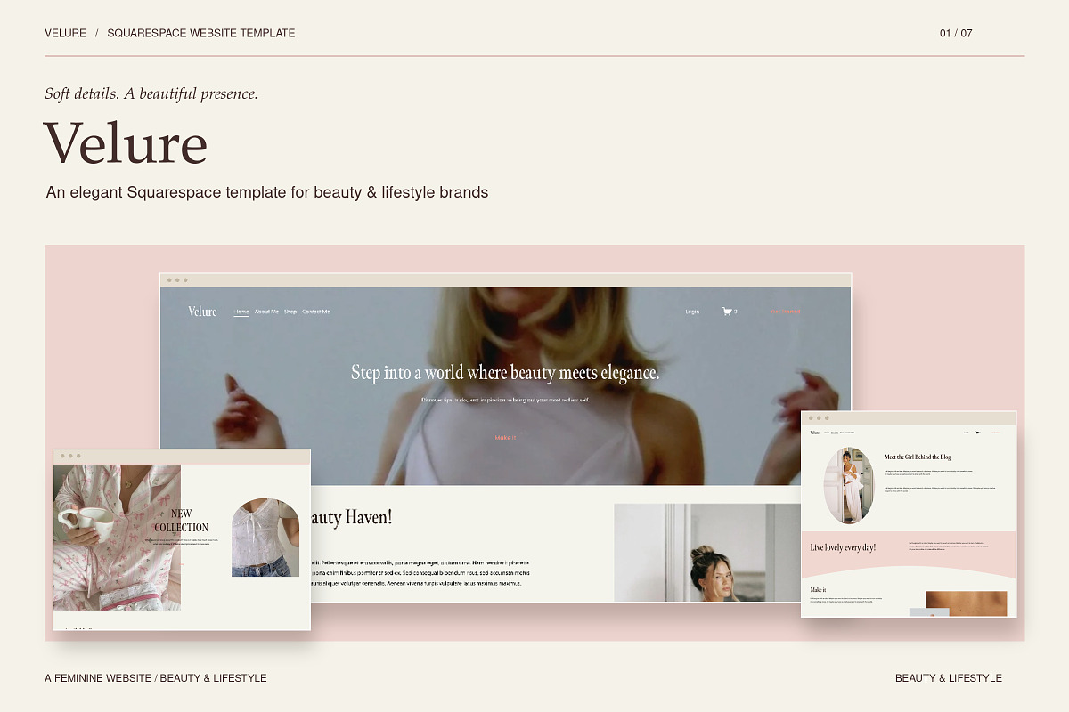 Squarespace Website for Bloggers, a Squarespace Template by Layl Atelier (Photo 1 of 8)